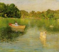 Chase, William Merritt - On the Lake Central Park